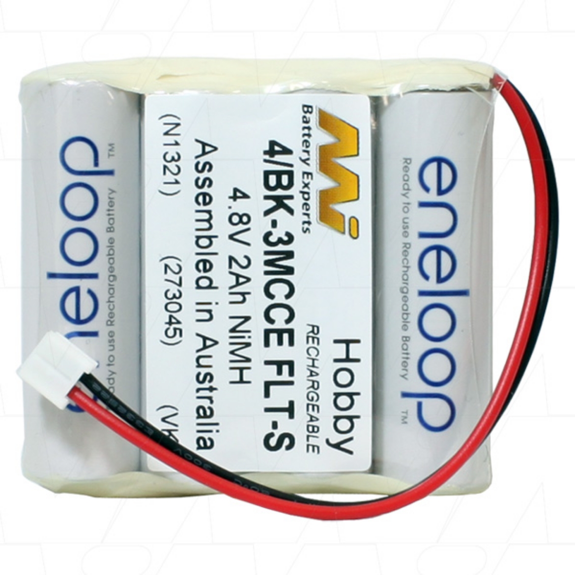Picture of 4/BK-3MCCE FLT-S ENELOOP NiMh AA 4.8V 2000mAh R/C HOBBY BATTERY PACK WITH JST TYPE CONNECTOR -- (READY TO USE)